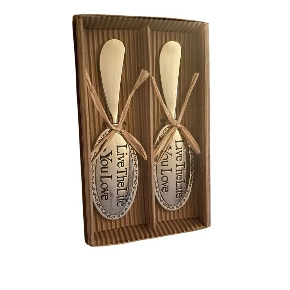 Thirstystone Set Of Two Live The Life You’ll Love Decorative Spreaders *New*